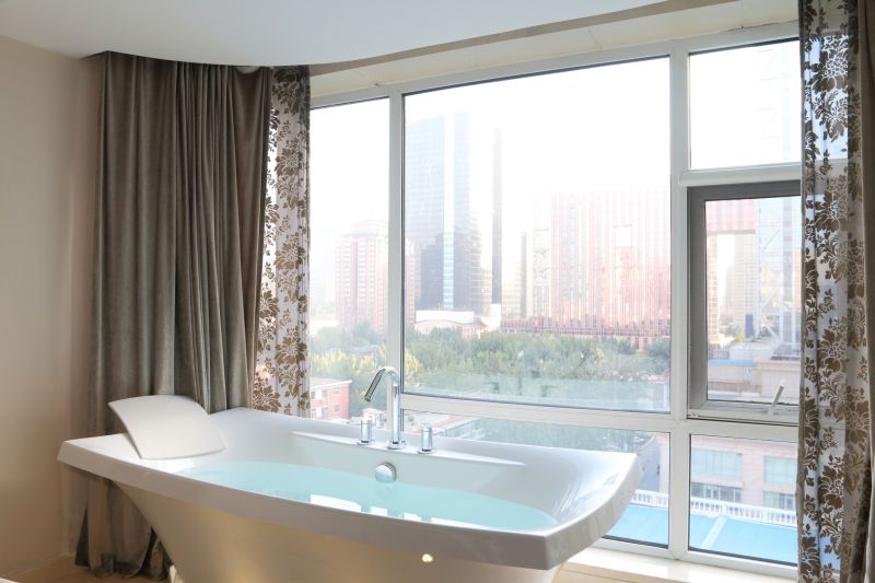 Homeowner Enjoying New Bathtub